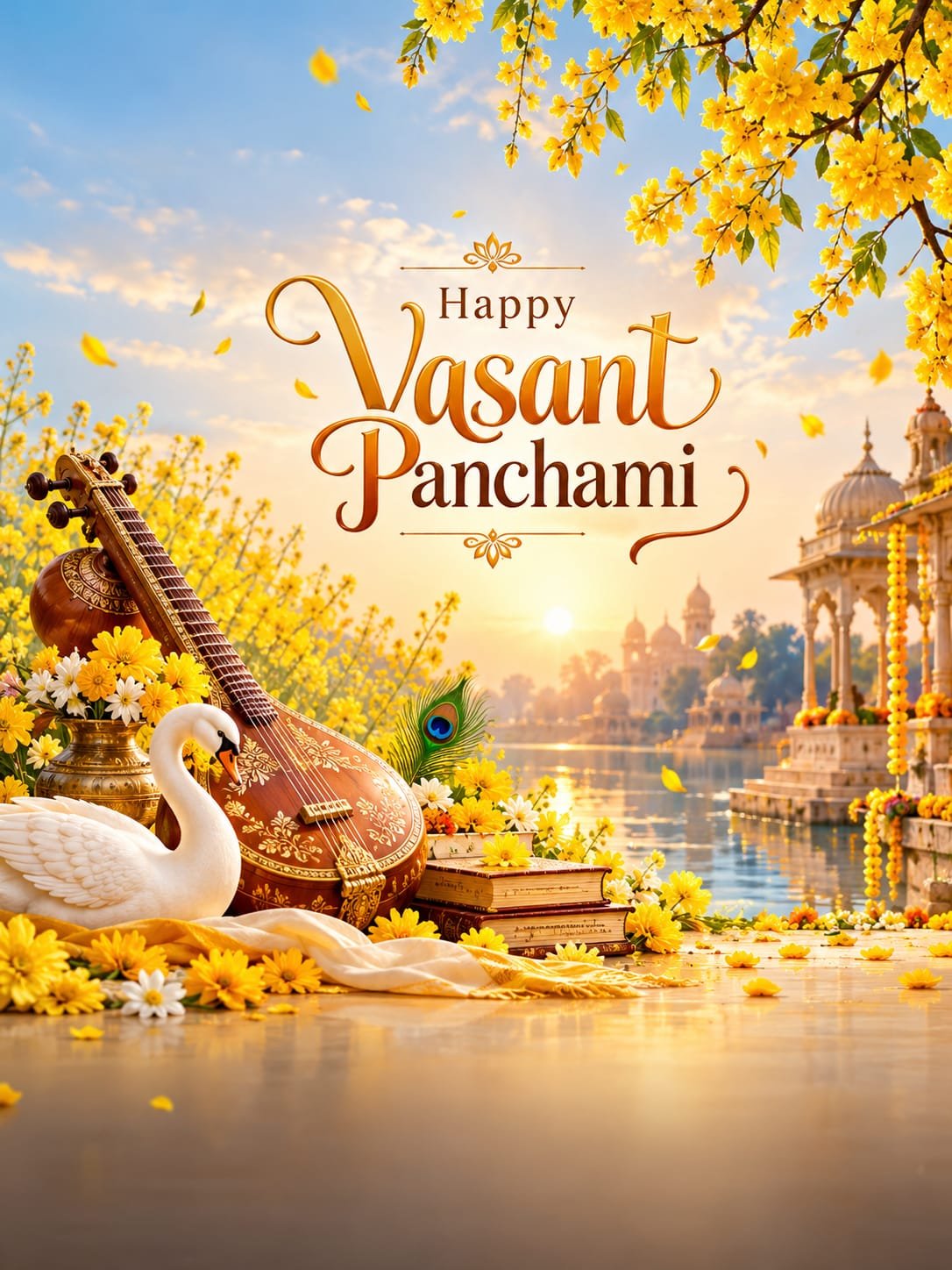 Vasant Panchami Special Wishes Banner – Happy Vasant Panchami