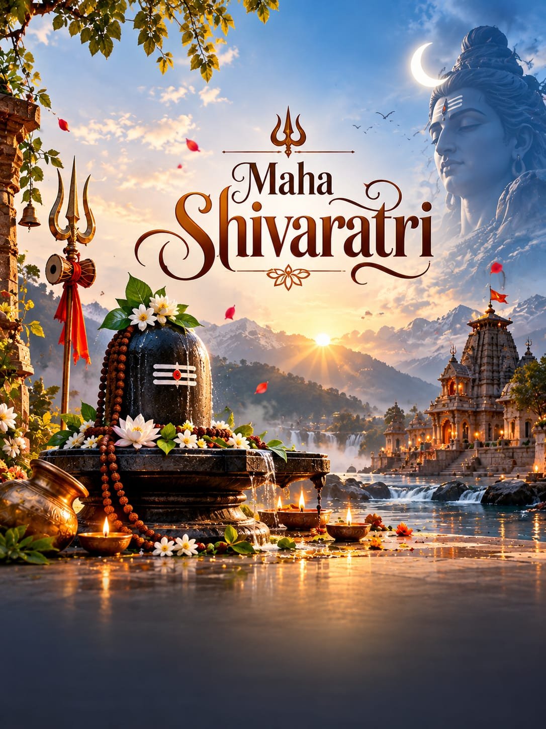 Maha Shivaratri Special Wishes Banner – Har Har Mahadev