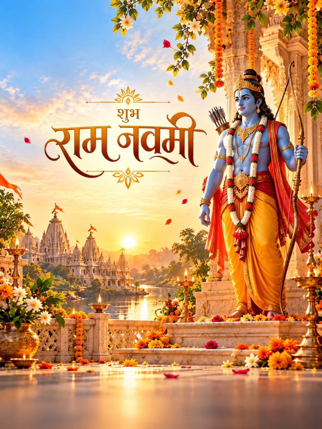 Ram Navami Special Wishes Banner – Shubh Ram Navami