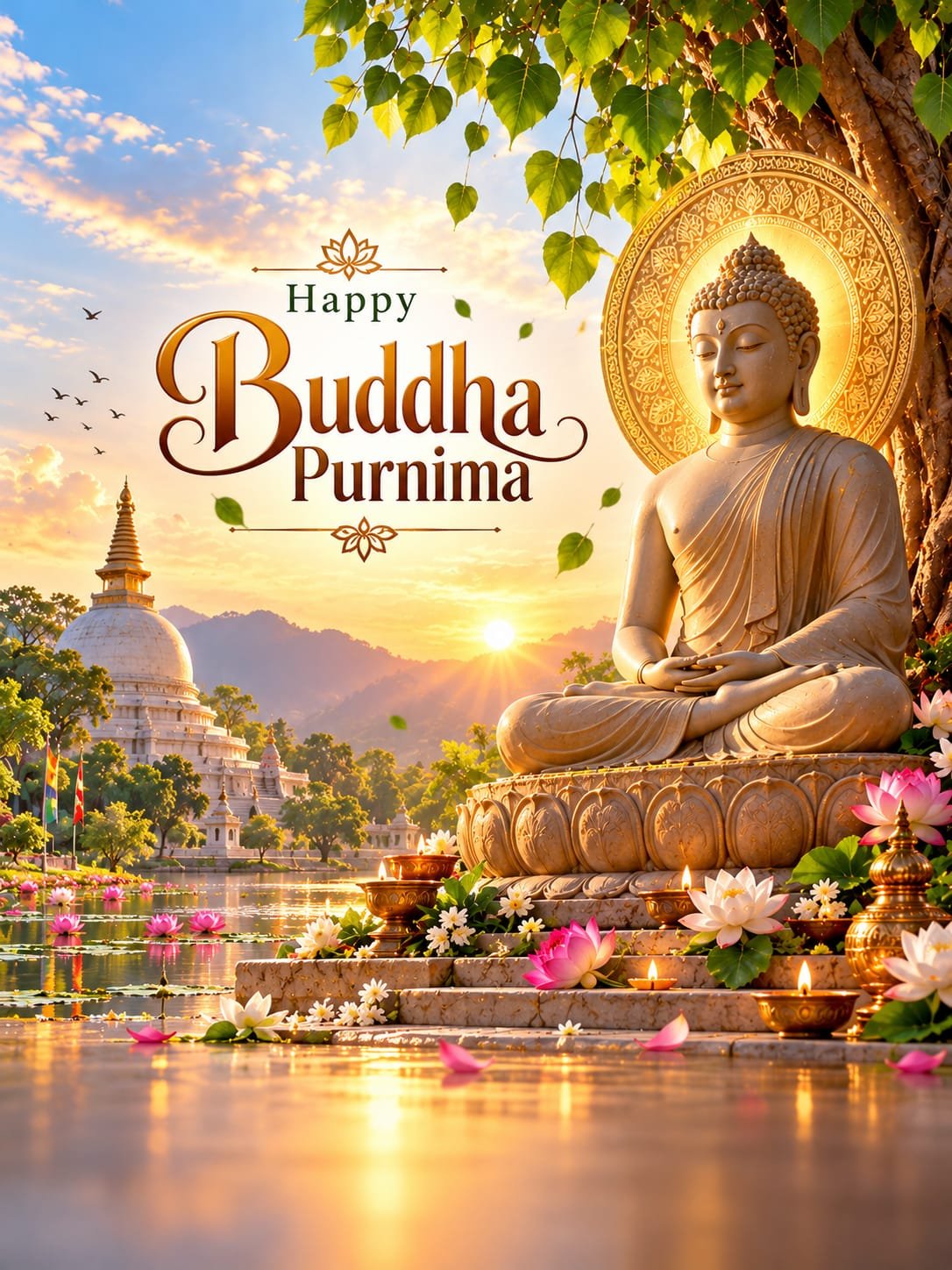 Buddha Purnima Special Wishes Banner – Happy Buddha Purnima
