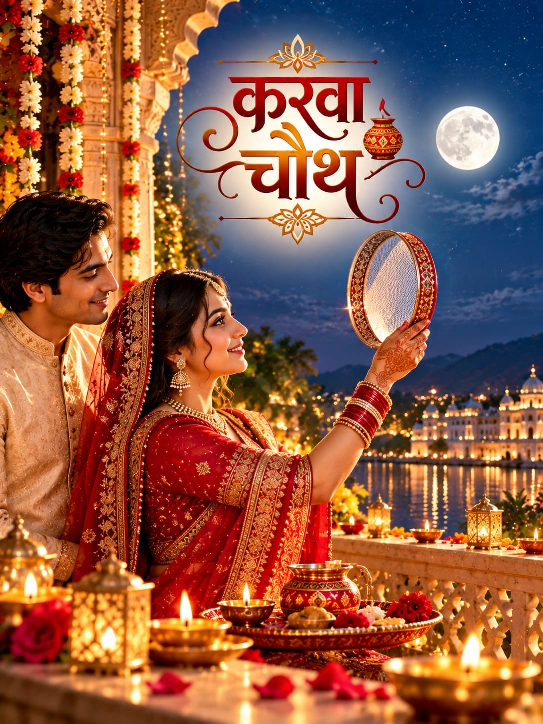 Karwa Chauth Special Wishes Banner – Shubh Karwa Chauth